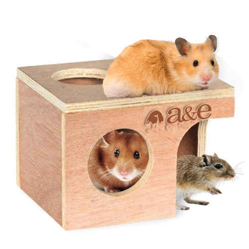 Medium Hamster/Gerbil Hut 6 1/4" L X 5 1/8" W X 4 1/2" H 1 Each by A&E Cage Company