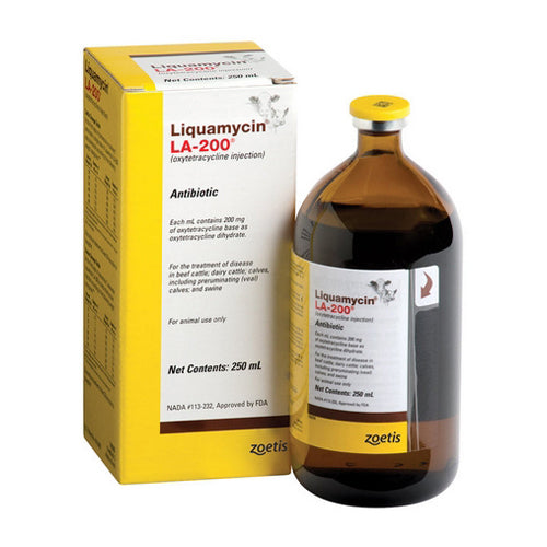 Liquamycin LA-200 Oxytetracycline Injection 250 ML by Zoetis