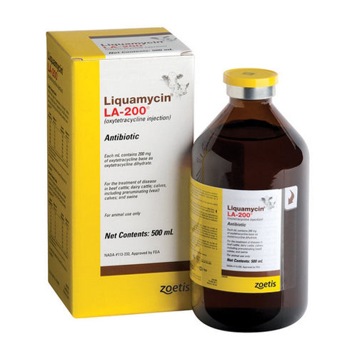 Liquamycin LA-200 Oxytetracycline Injection 500 ML by Zoetis