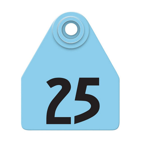 Allflex Global Medium Numbered Tags 1-25 Blue 1 Count by Allflex