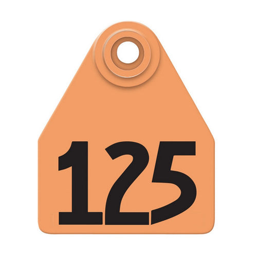 Allflex Global Medium Numbered Tags 101-125 Orange 1 Count by Allflex