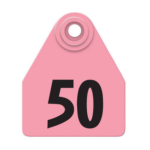 Allflex Global Medium Numbered Tags 26-50 Pink 1 Count by Allflex