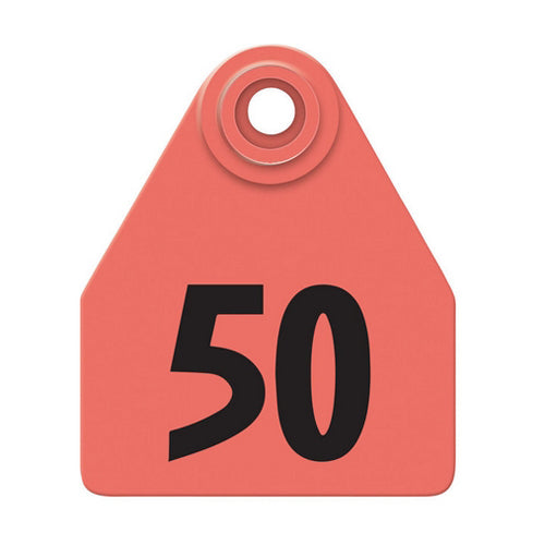 Allflex Global Medium Numbered Tags 26-50 Red 1 Count by Allflex