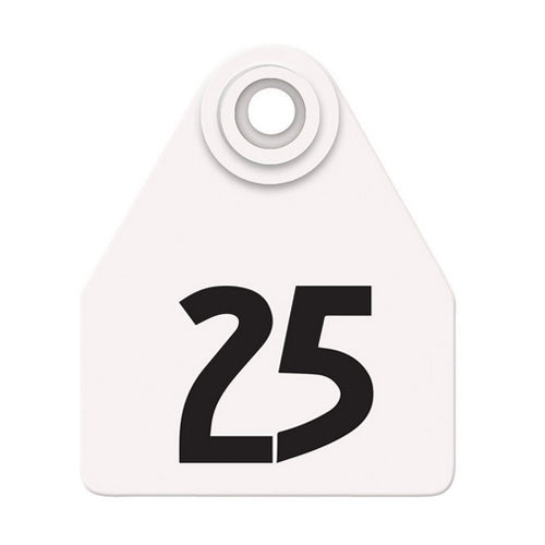 Allflex Global Medium Numbered Tags 1-25 White 1 Count by Allflex