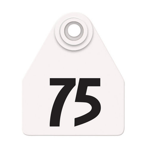 Allflex Global Medium Numbered Tags 51-75 White 1 Count by Allflex