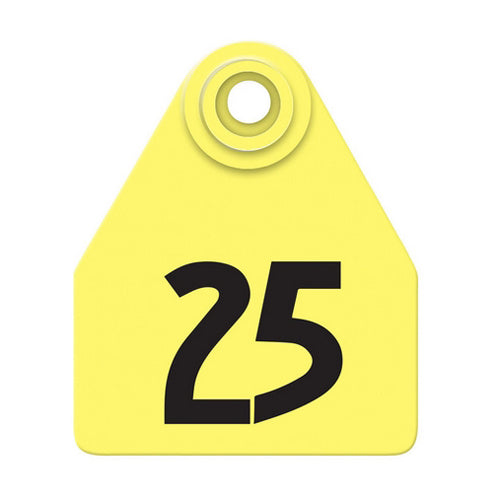 Allflex Global Medium Numbered Tags 1-25 Yellow 1 Count by Allflex