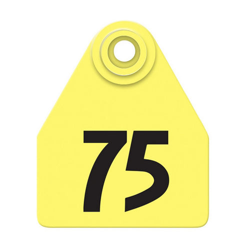 Allflex Global Medium Numbered Tags 51-75 Yellow 1 Count by Allflex
