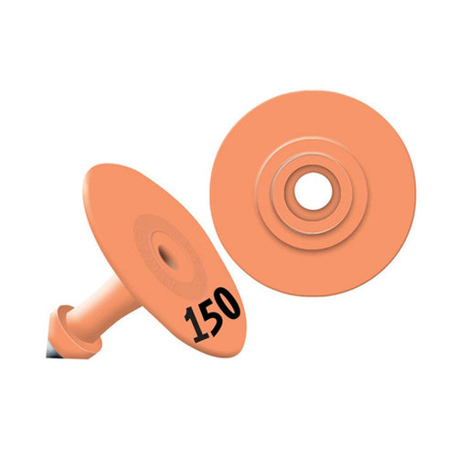 Allflex Global Small Round Numbered Tags 126-150 Orange 1 Count by Allflex