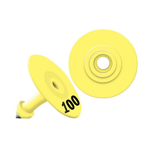 Allflex Global Small Round Numbered Tags 76-100 Yellow 1 Count by Allflex