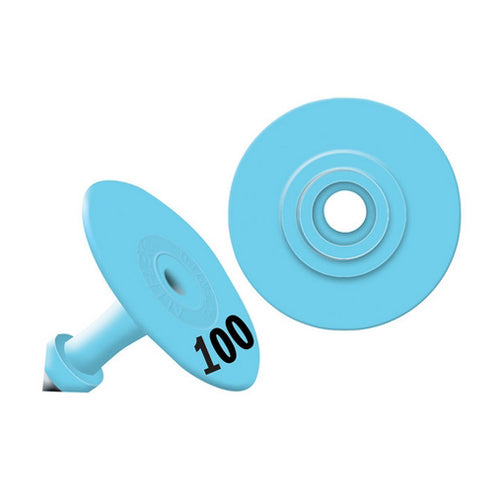 Allflex Global Small Round Numbered Tags 76-100 Blue 1 Count by Allflex