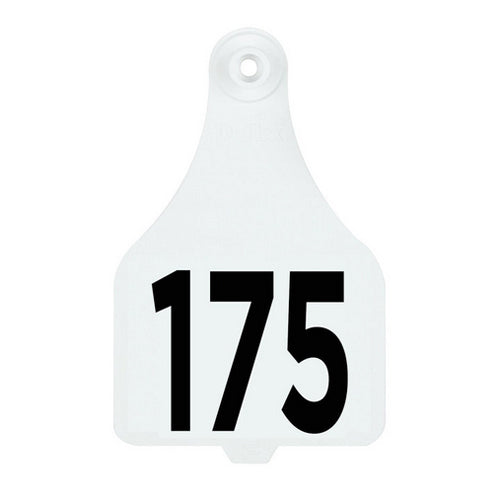 DuFlex Extra Large Numbered Tags 151-175 White 1 Count by Destron Fearing Duflex