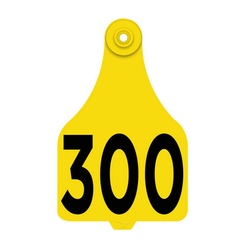 DuFlex Extra Large Numbered Tags 276-300 Yellow 1 Count by Destron Fearing Duflex