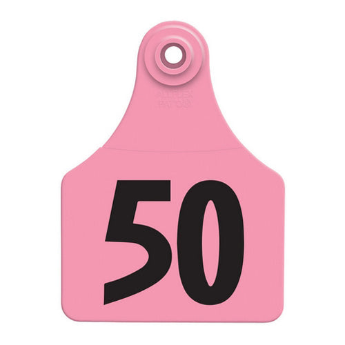 Allflex Global Large Numbered Tags 26-50 Pink 1 Count by Allflex