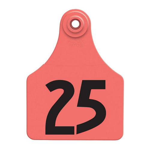 Allflex Global Large Numbered Tags 1-25 Red 1 Count by Allflex