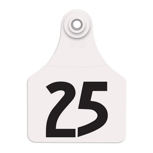 Allflex Global Large Numbered Tags 1-25 White 1 Count by Allflex