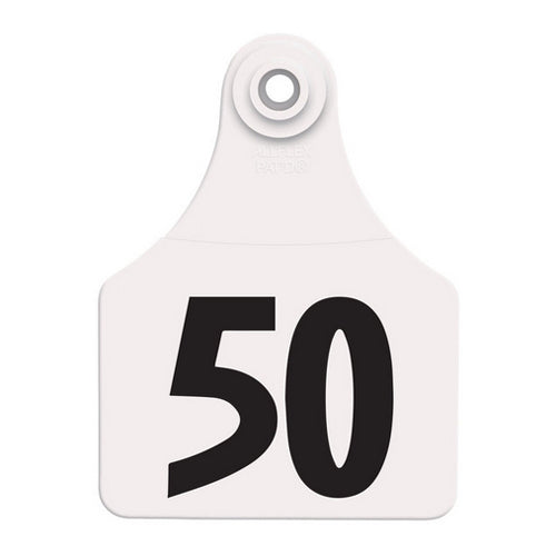 Allflex Global Large Numbered Tags 26-50 White 1 Count by Allflex
