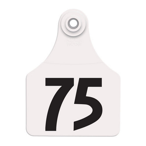 Allflex Global Large Numbered Tags 51-75 White 1 Count by Allflex