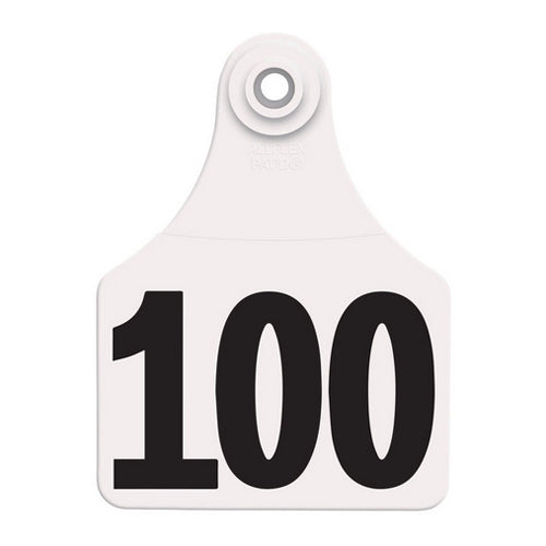 Allflex Global Large Numbered Tags 76-100 White 1 Count by Allflex