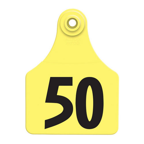 Allflex Global Large Numbered Tags 26-50 Yellow 1 Count by Allflex