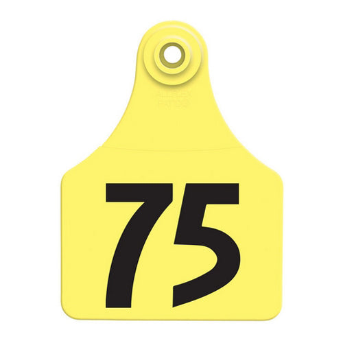 Allflex Global Large Numbered Tags 51-75 Yellow 1 Count by Allflex