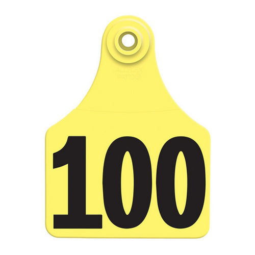 Allflex Global Large Numbered Tags 76-100 Yellow 1 Count by Allflex