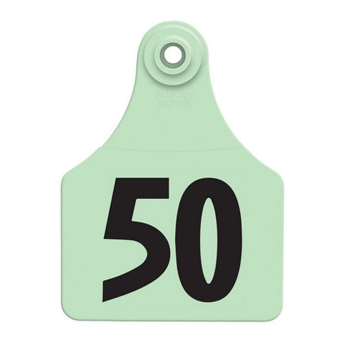 Allflex Global Large Numbered Tags 26-50 Green 1 Count by Allflex