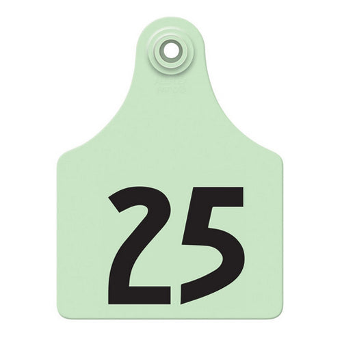 Allflex Global Maxi Numbered Tags 1-25 Green 1 Count by Allflex