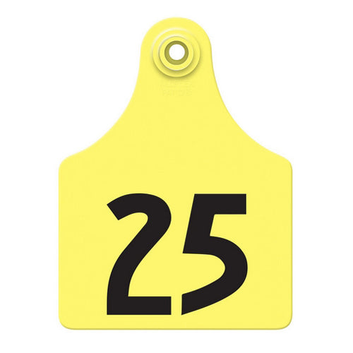Allflex Global Maxi Numbered Tags 1-25 Yellow 1 Count by Allflex