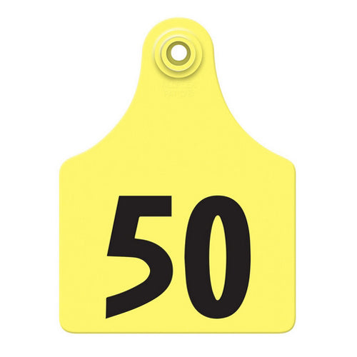 Allflex Global Maxi Numbered Tags 26-50 Yellow 1 Count by Allflex