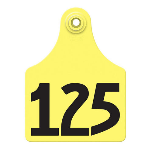 Allflex Global Maxi Numbered Tags 101-125 Yellow 1 Count by Allflex