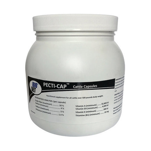 Pecti-Cap Capsules for Cattle - Cattle (over 500 lbs) 40 Count by Bio-Vet