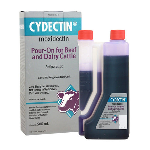 Elanco, Cydectin Cattle Pour-On Dewormer, 500 Ml