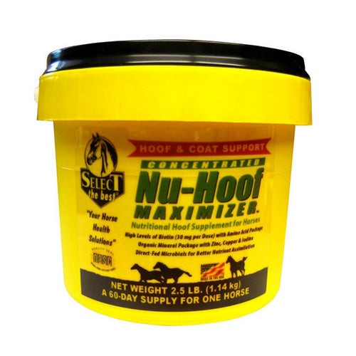 Nu-Hoof Maximizer Hoof Supplement For Horses 2.5 Lbs by Select The Best