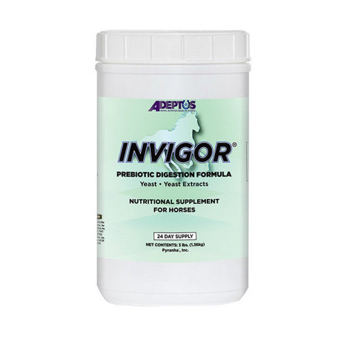Adeptus, Invigor Yeast And Yeast Extract Prebiotic Digestion Formula For Horses, 3 Lbs