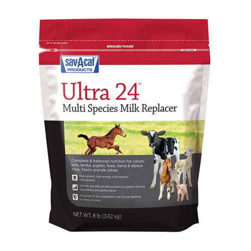Ultra 24 Multi Species Milk Replacer 8 Lbs by Sav-A-Caf