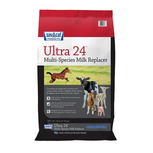 Ultra 24 Multi Species Milk Replacer 25 Lbs by Sav-A-Caf