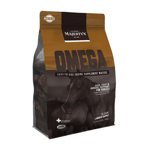 Majesty'S Omega Wafers Skin, Coat And Immune Support Supplement For Horses 30 Count by Majestys