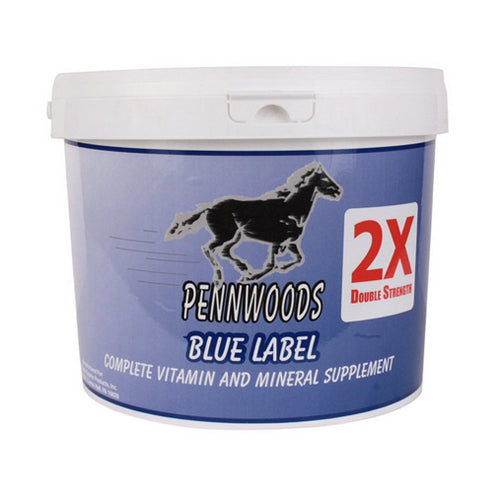Pennwoods, Blue Label 2X Complete Vitamin And Mineral Supplement For Horses, 4 Lbs
