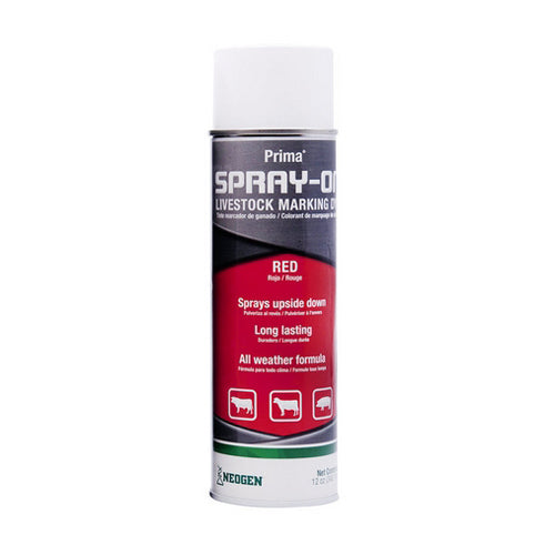 Prima Tech, Prima Spray-On Livestock Marking Dye Red, 12 Oz