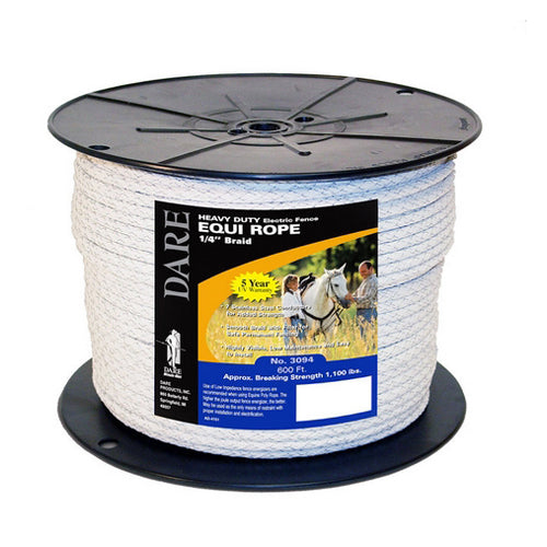 Dare, Equi Rope Equine Fence White, 1 Each (600'')