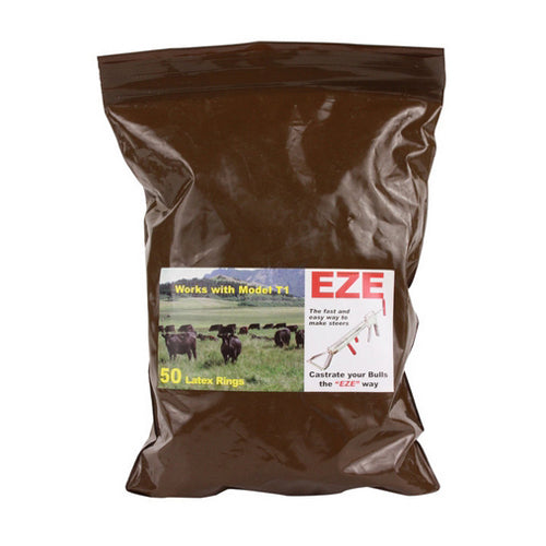 Eze Bloodless Castrator Replacement Bands 50 Count by Eze