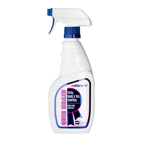 Exhibitors, Quic Braid Mane and Tail Control for Horses, 16 Oz