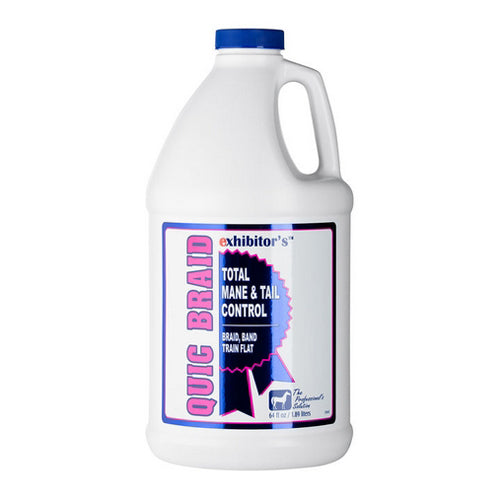 Exhibitors, Quic Braid Mane and Tail Control for Horses, 64 Oz