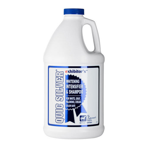 Exhibitors, Quic Silver Whitening Intensifier & Shampoo for Horses, 64 Oz