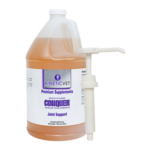 Conquer HA Horse Joint Supplement Liquid with Pump 128 Oz by Kinetic Vet