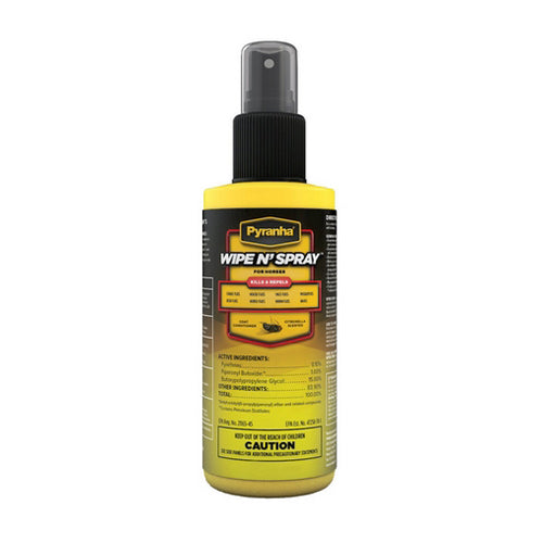 Pyranha Wipe N' Spray Fly Spray for Horses Spray 3.4 Oz by Pyranha