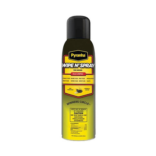 Pyranha Wipe N' Spray Fly Spray for Horses BOV Spray 15 Oz by Pyranha