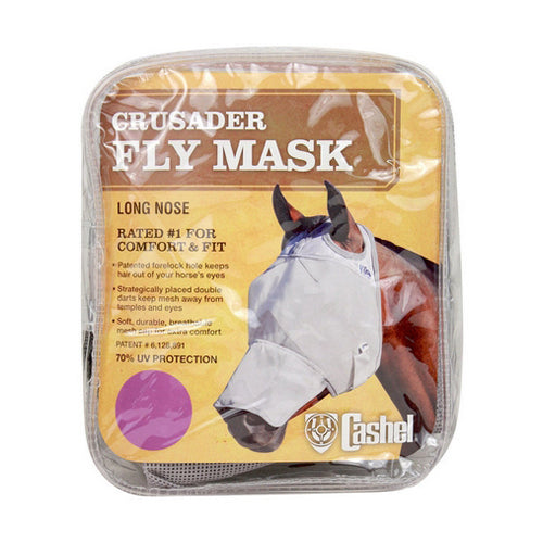 Crusader Long Nose Pasture Fly Mask without Ears Arab 1 Count by Cashel