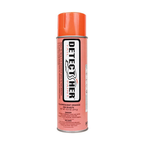 Detect-Her Inverted Tail Paint Spray - Fluorescent Orange 13 Oz by Detect-Her