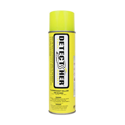 Detect-Her Inverted Tail Paint Spray - Fluorescent Yellow 13 Oz by Detect-Her